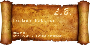 Leitner Bettina névjegykártya