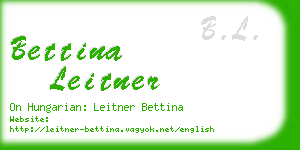 bettina leitner business card